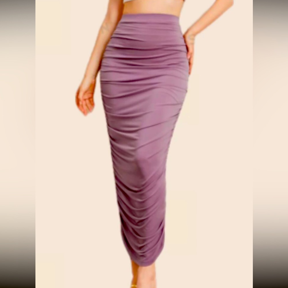 Dusty Purple Pencil Skirt